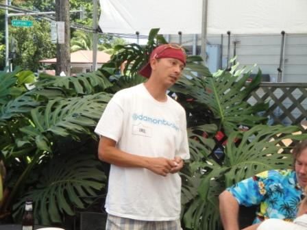 Damon Tucker at Hilo Tweetup